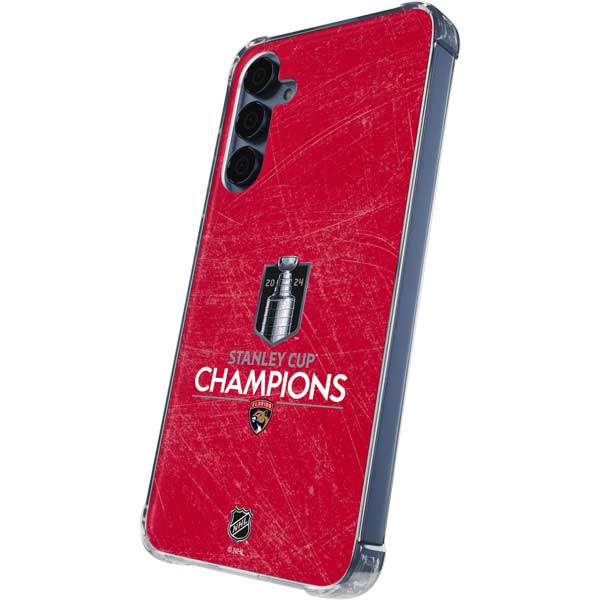 NHL 2024 Stanley Cup Champions Panthers Galaxy A35 5G Clear Case