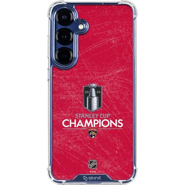 NHL 2024 Stanley Cup Champions Panthers Galaxy S25 Plus Clear Case