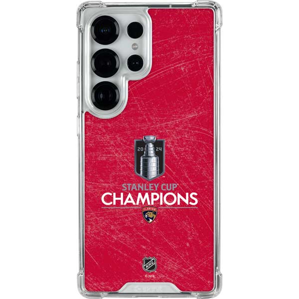 NHL 2024 Stanley Cup Champions Panthers Galaxy S25 Ultra Clear Case