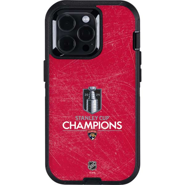NHL 2024 Stanley Cup Champions Panthers Otterbox Defender iPhone Skin