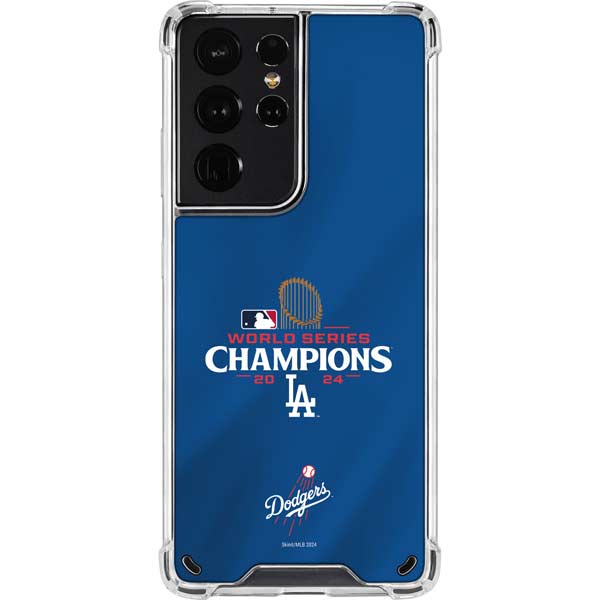 2024 World Series Champions Los Angeles Dodgers Galaxy S21 Ultra 5G Clear Case
