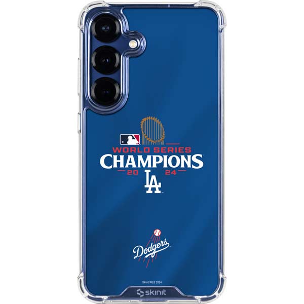 2024 World Series Champions Los Angeles Dodgers Galaxy S25 Plus Clear Case