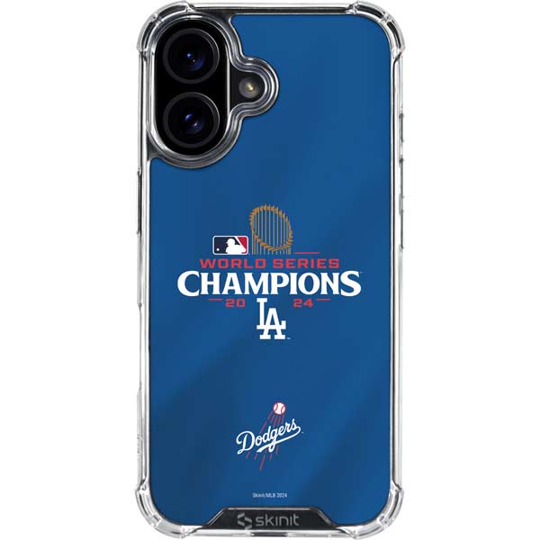 2024 World Series Champions Los Angeles Dodgers iPhone 16 Plus Clear Case