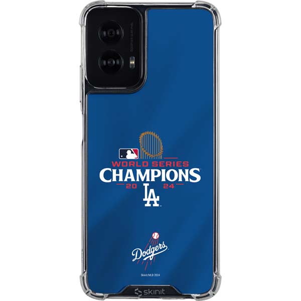 2024 World Series Champions Los Angeles Dodgers Moto G Power 5G (2024) Clear Case