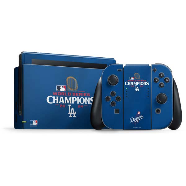 2024 World Series Champions Los Angeles Dodgers Nintendo Switch Bundle Skin