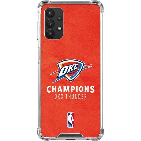 2025 NBA Champions Oklahoma City Thunder Galaxy A32 5G Clear Case