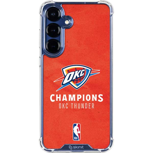 2025 NBA Champions Oklahoma City Thunder Galaxy S25 Plus Clear Case