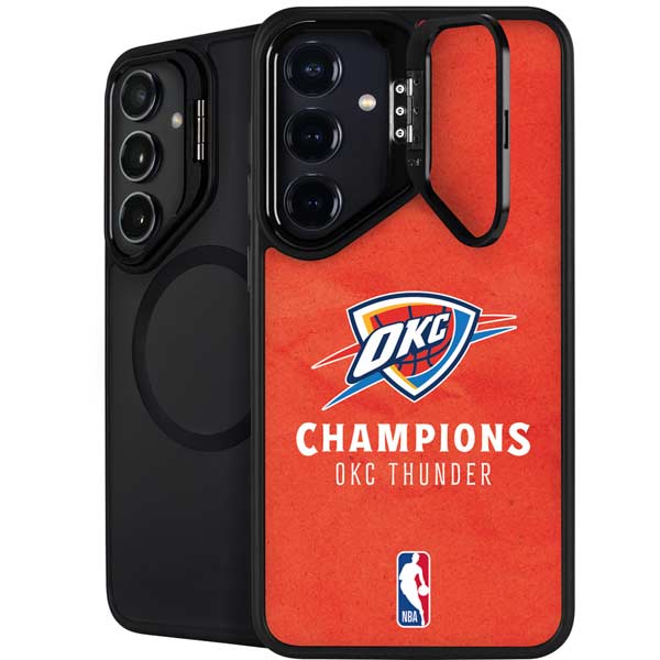 2025 NBA Champions Oklahoma City Thunder Galaxy S26 Plus Kickstand Case
