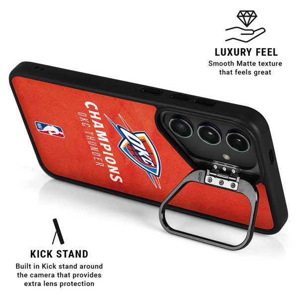 2025 NBA Champions Oklahoma City Thunder Galaxy S26 Plus Kickstand Case