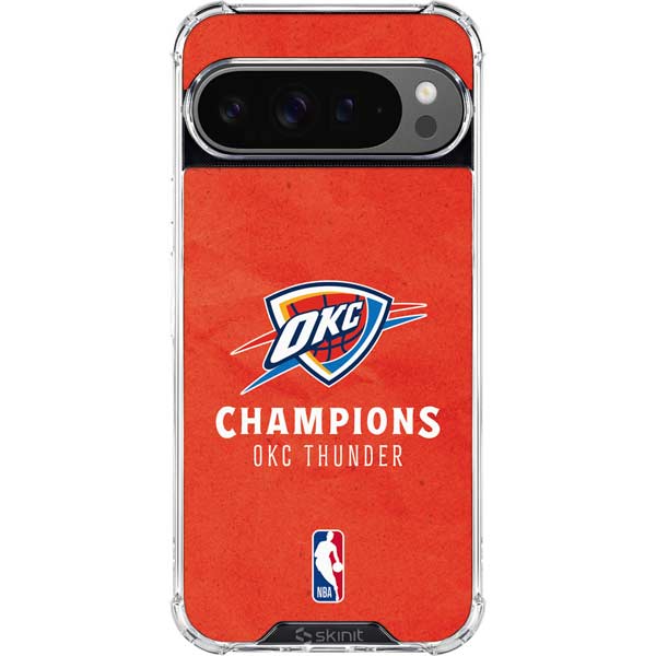 2025 NBA Champions Oklahoma City Thunder Google Pixel 10 Pro XL Clear Case