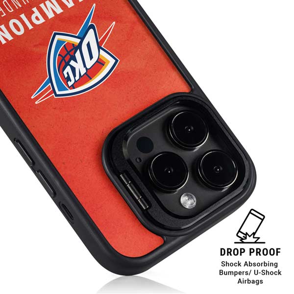 2025 NBA Champions Oklahoma City Thunder iPhone 14 Pro Kickstand Case