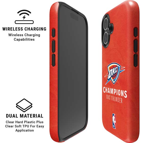 2025 NBA Champions Oklahoma City Thunder iPhone 16 Magsafe Impact Case