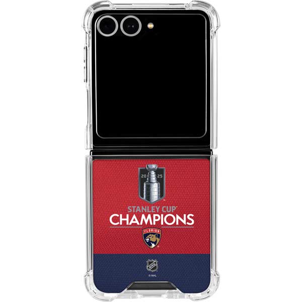2025 Stanley Cup Champions Florida Panthers Galaxy Z Flip7 Clear Case