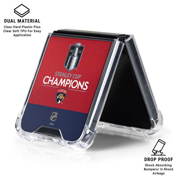 2025 Stanley Cup Champions Florida Panthers Galaxy Z Flip7 Clear Case