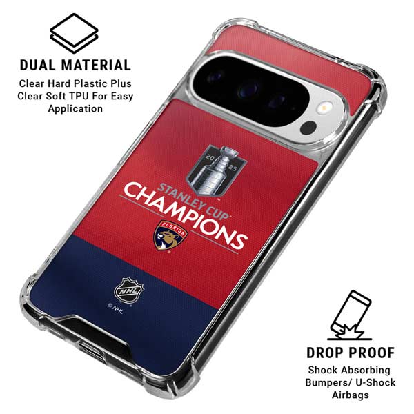 2025 Stanley Cup Champions Florida Panthers Google Pixel 10 Pro Clear Case