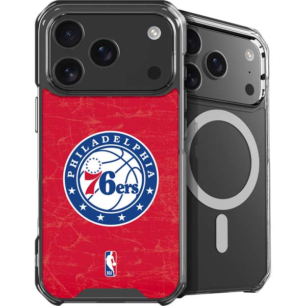 NBA Philadelphia 76ers Distressed iPhone 17 Pro Max MagSafe Case