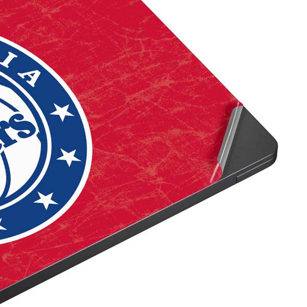 NBA Philadelphia 76ers Distressed Surface Laptop 7 15in Skin