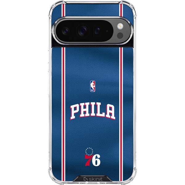 NBA Philadelphia 76ers Jersey Google Pixel 10 Pro XL Clear Case