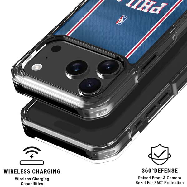 NBA Philadelphia 76ers Jersey iPhone 17 Pro Clear Case