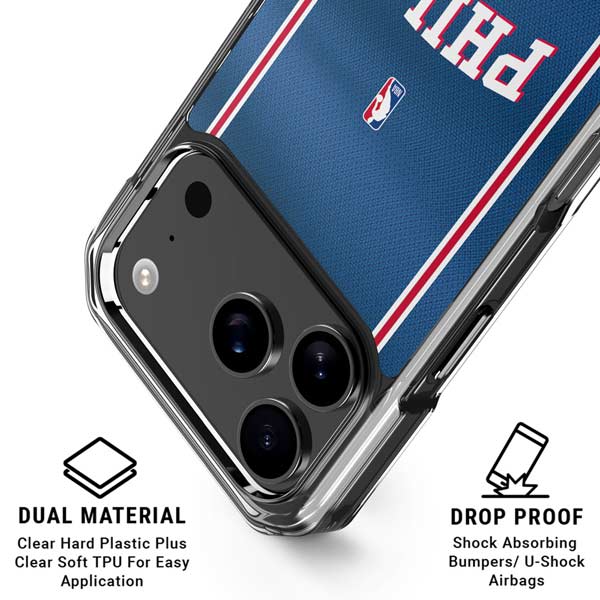 NBA Philadelphia 76ers Jersey iPhone 17 Pro Clear Case