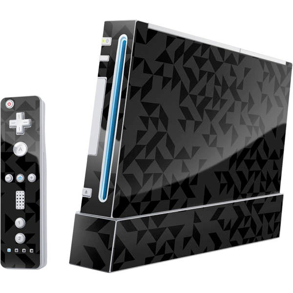 Black Geometric Nintendo Skins