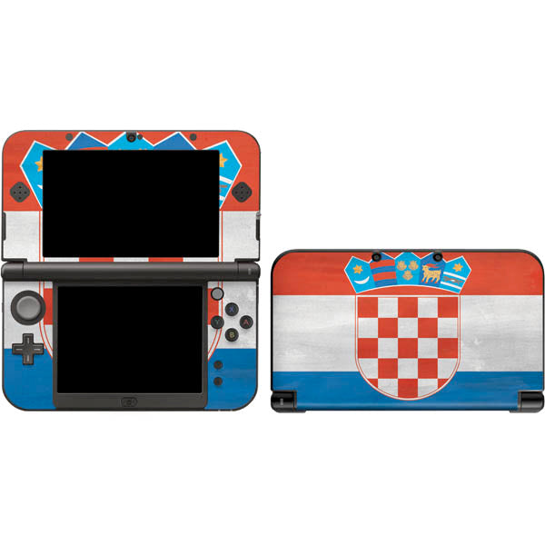 Croatia Flag Distressed Nintendo Skins