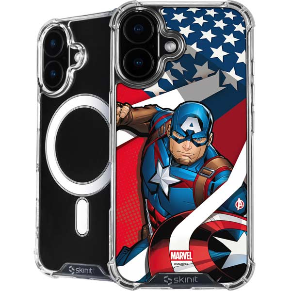 Marvel Captain America Action Pose iPhone 17 MagSafe Case