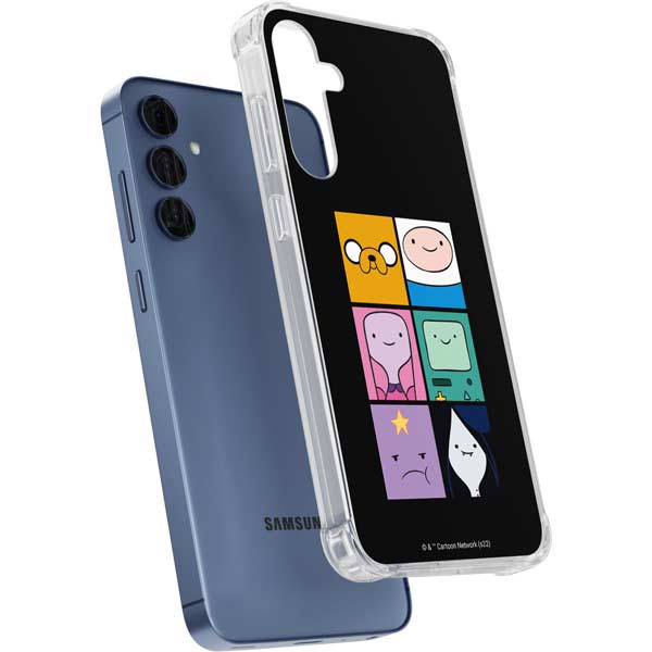 Adult Swim Adventure Time Character Tiles Galaxy A35 5G Clear Case
