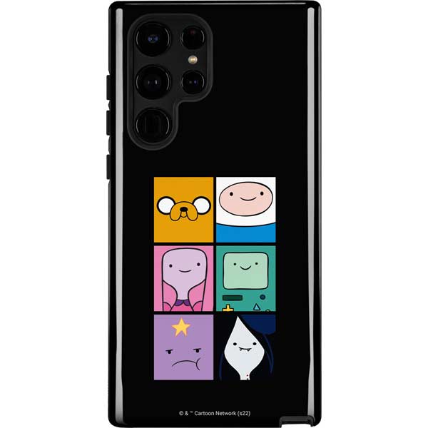 Adult Swim Adventure Time Character Tiles Galaxy S25 Ultra Impact Case