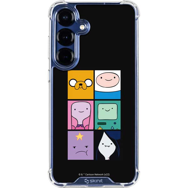 Adult Swim Adventure Time Character Tiles Galaxy S25 Plus Clear Case