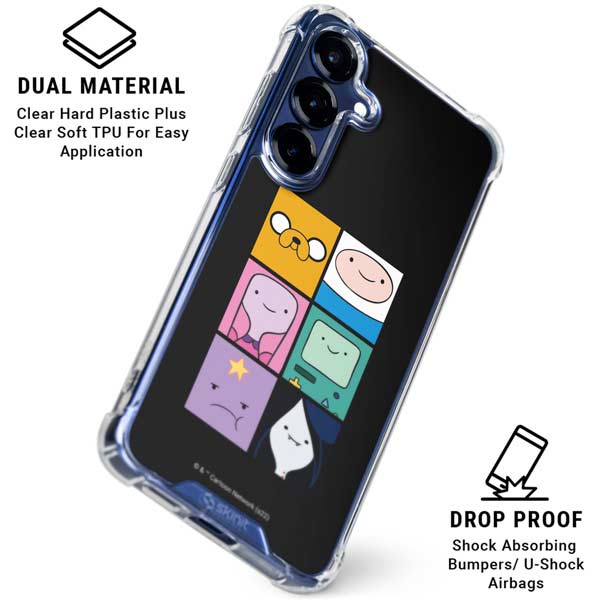 Adult Swim Adventure Time Character Tiles Galaxy S25 Plus Clear Case