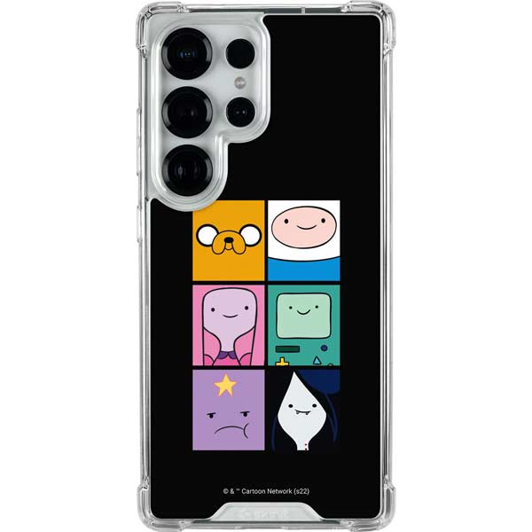 Adult Swim Adventure Time Character Tiles Galaxy S25 Ultra Clear Case