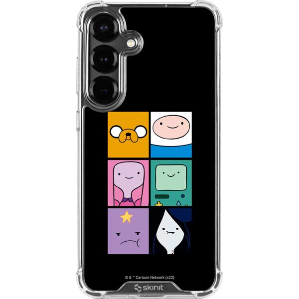 Adult Swim Adventure Time Character Tiles Galaxy S26 Clear Case