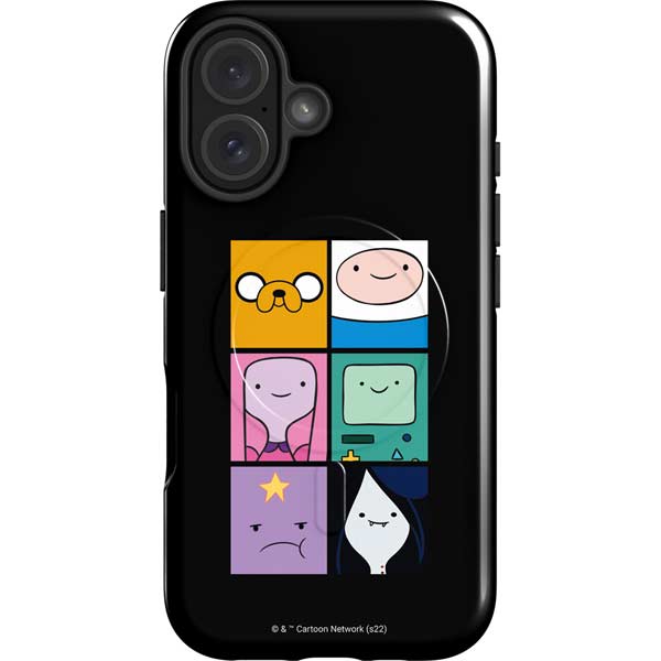 Adult Swim Adventure Time Character Tiles iPhone 16 Plus Magsafe Impact Case