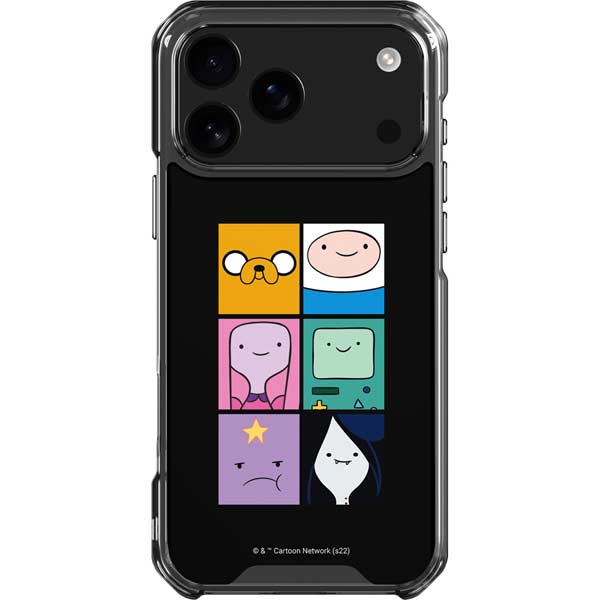 Adult Swim Adventure Time Character Tiles iPhone 17 Pro Max Clear Case