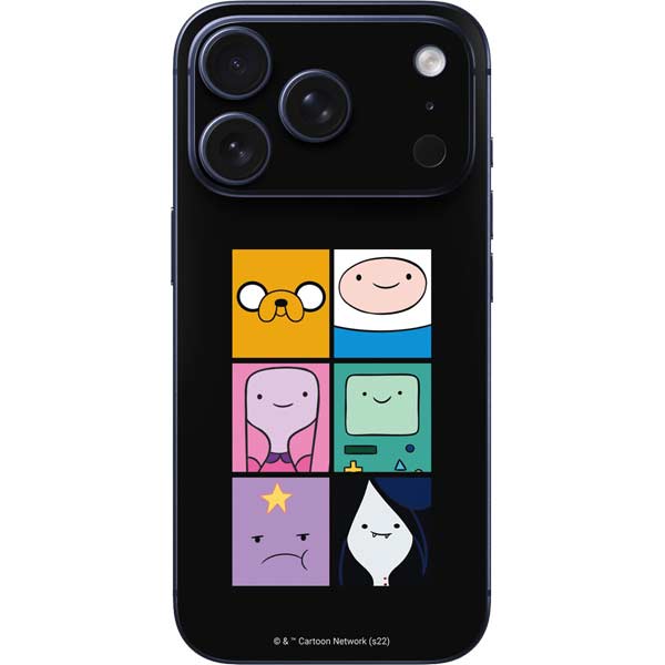 Adult Swim Adventure Time Character Tiles iPhone 17 Pro Max Skin