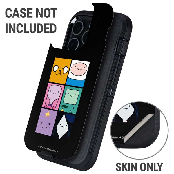 Adult Swim Adventure Time Character Tiles Otterbox Defender iPhone Skin