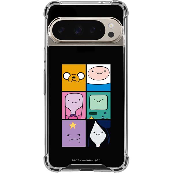 Adult Swim Adventure Time Character Tiles Pixel 9 Pro XL Clear Case