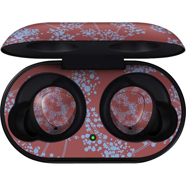 Airy Blue Floral Galaxy Buds Skin