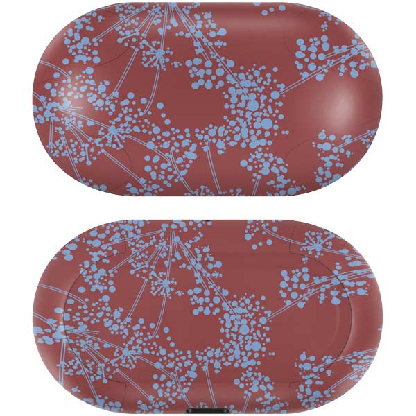 Airy Blue Floral Galaxy Buds Skin
