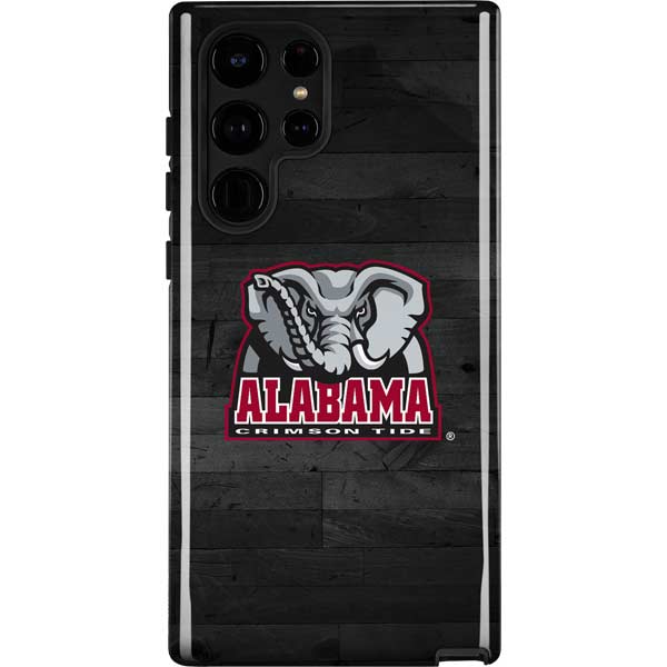 University of Alabama Basketball Wood Galaxy Cases