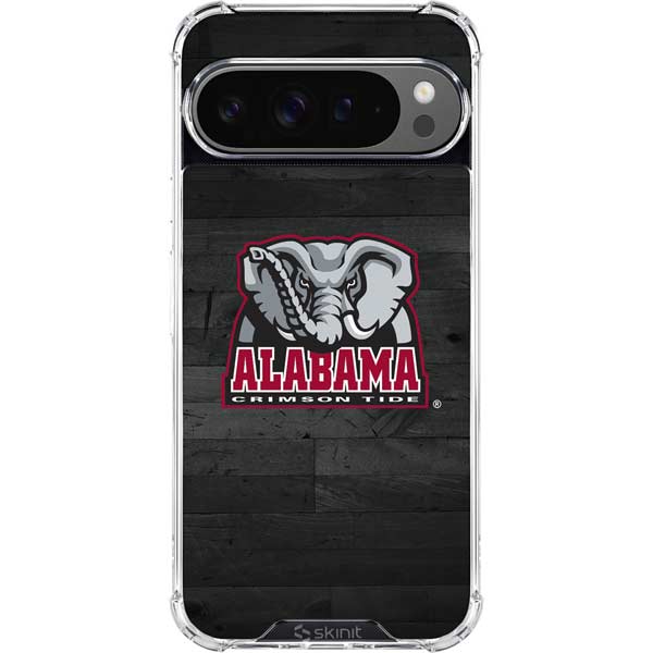 University of Alabama Basketball Wood Google Pixel 10 Pro Clear Case
