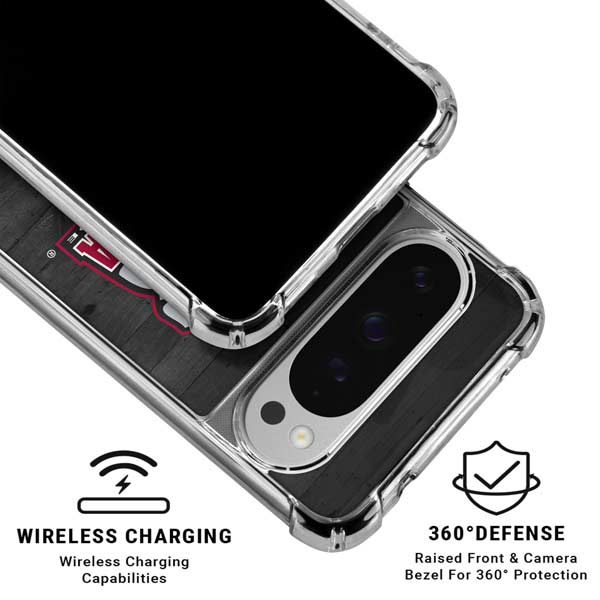University of Alabama Basketball Wood Google Pixel 10 Pro Clear Case