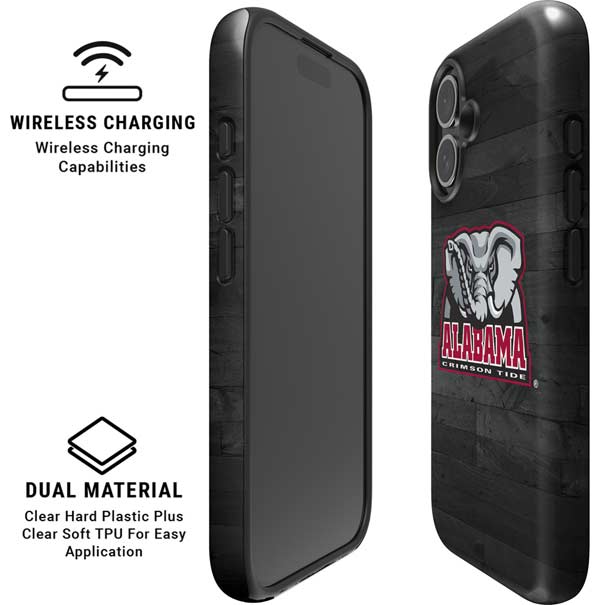 University of Alabama Basketball Wood iPhone 16 Magsafe Impact Case