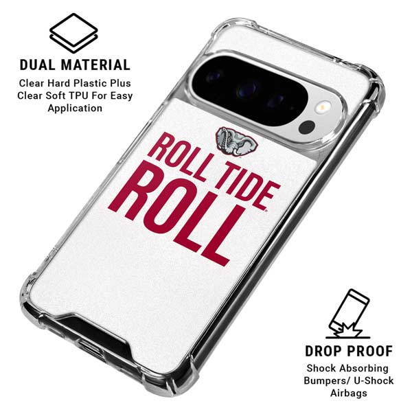 University of Alabama Crimson Roll Tide Google Pixel 10 Pro Clear Case