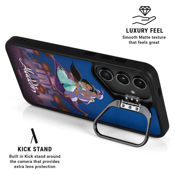 Disney Aladdin and Jasmine Magic Carpet Galaxy S26 Kickstand Case