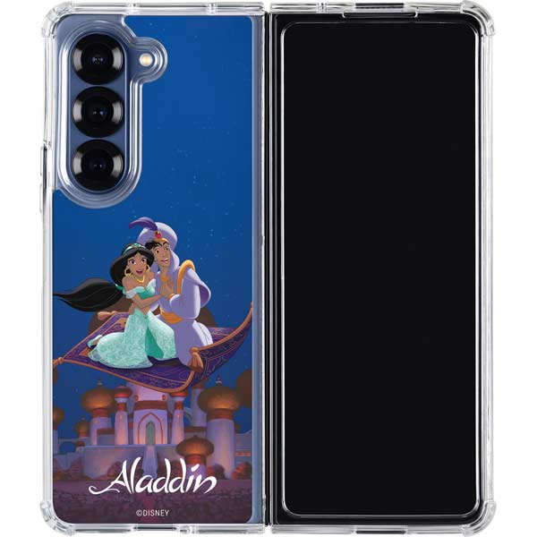 Disney Aladdin and Jasmine Magic Carpet Galaxy Z Fold7 Clear Case