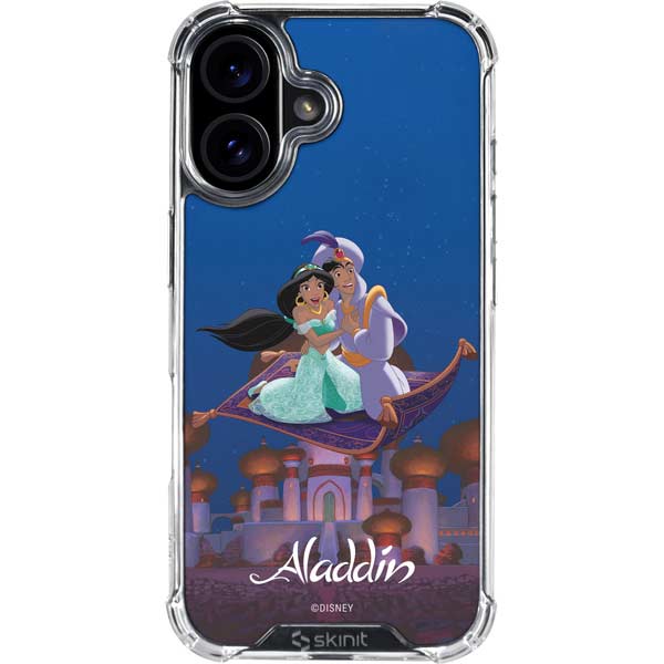 Disney Aladdin and Jasmine Magic Carpet iPhone 17 Clear Case