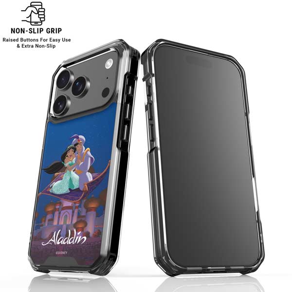 Disney Aladdin and Jasmine Magic Carpet iPhone 17 Pro Clear Case