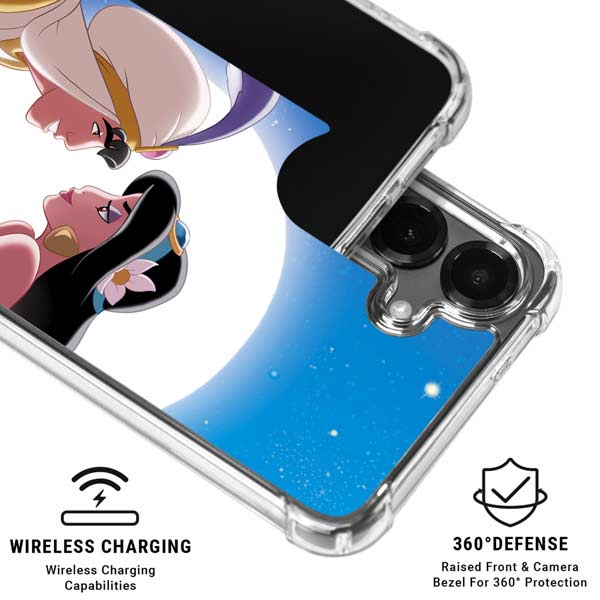 Disney Aladdin and Princess Jasmine Kiss Galaxy S26 Clear Case